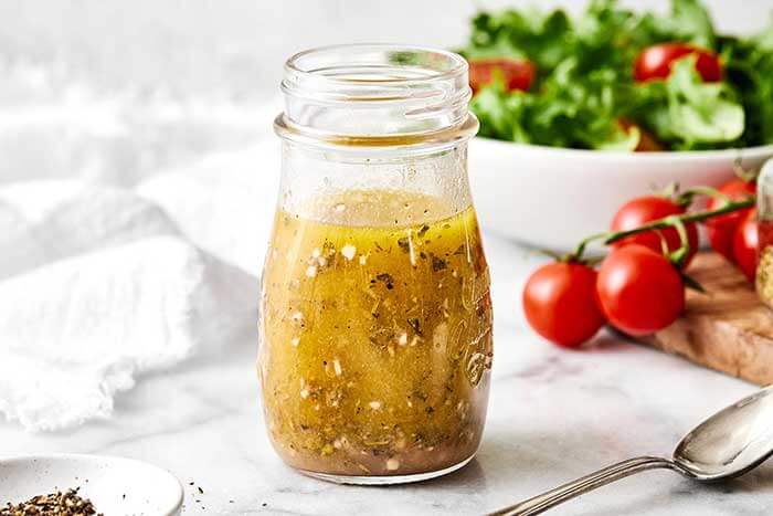Italian dressing in a jar.