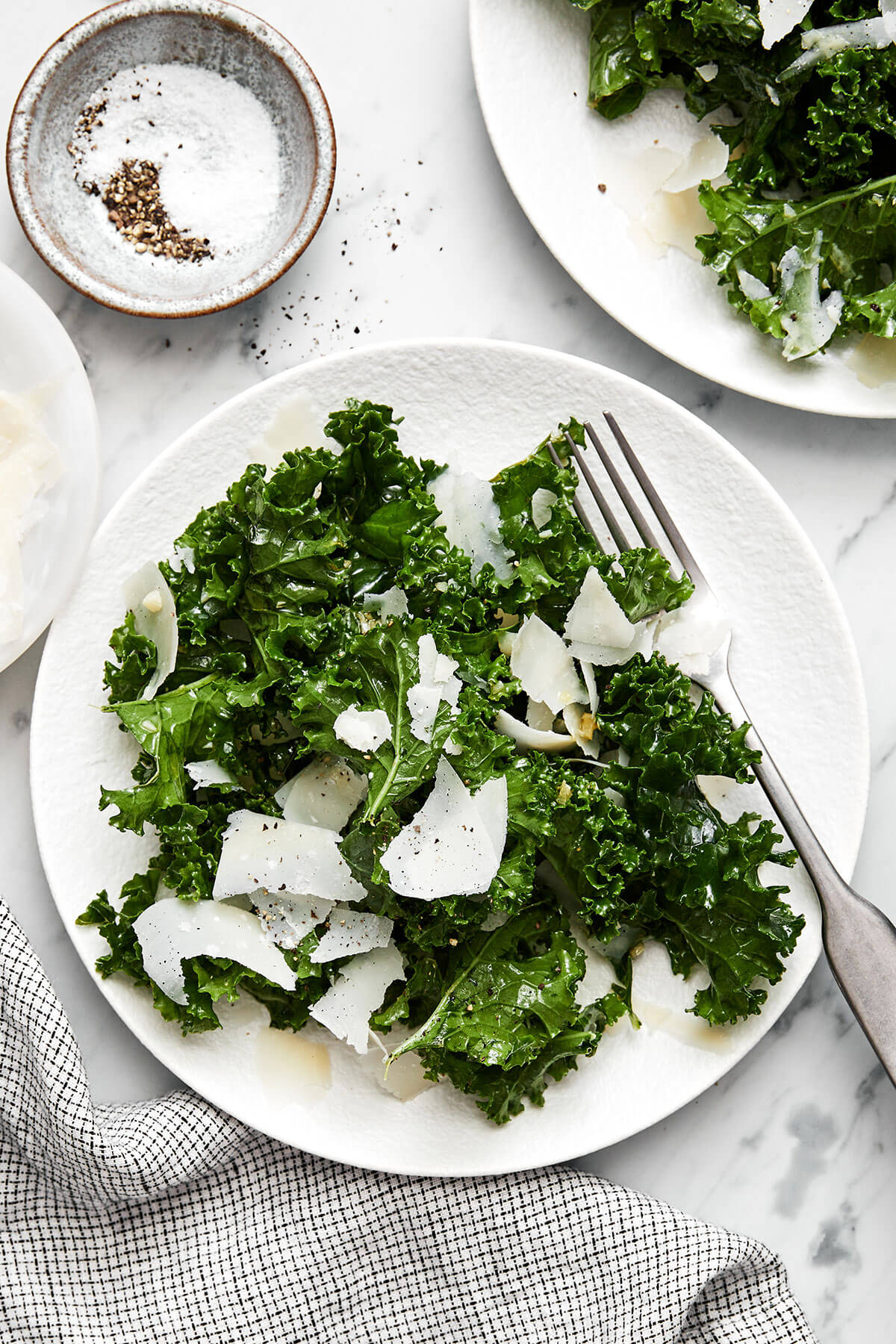 Kale salad on a plate