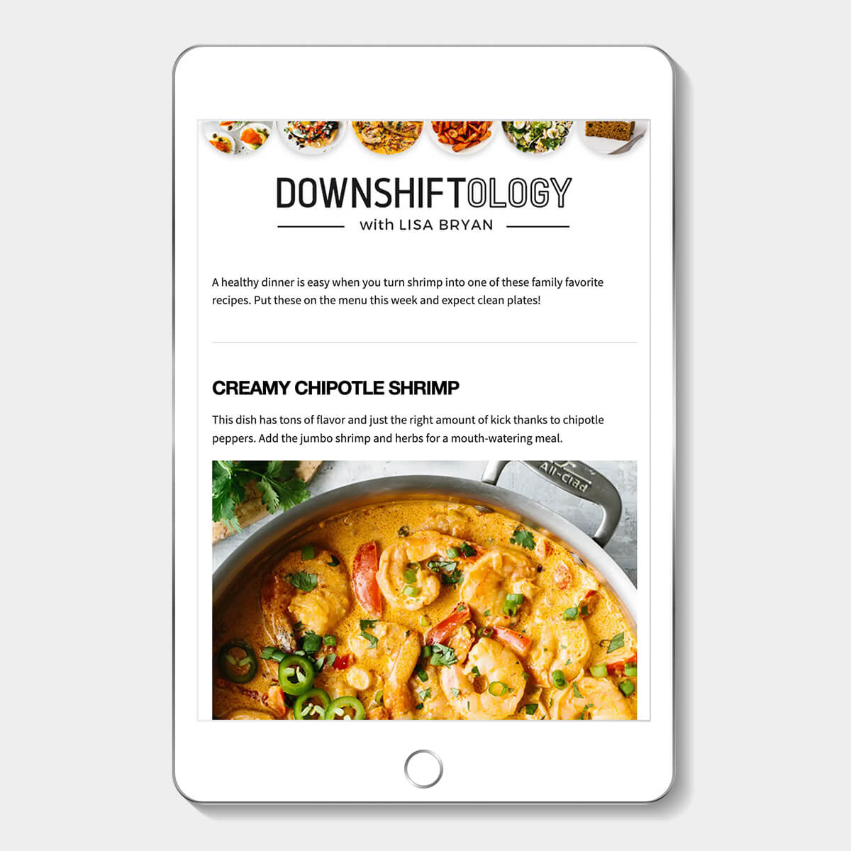 Downshiftology Email Subscription